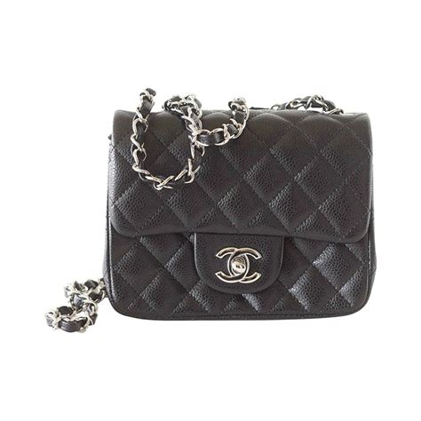 chanel mini flap black silver|mini flap bag Chanel 2021.